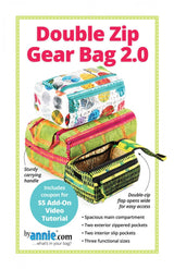 Double Zip Gear Bags 2.0 from By Annie (Printed Paper Pattern) - Emmaline Bags Inc.