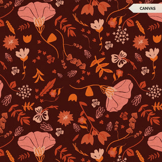 Dusk Canyon Poppy - Canvas // Canyon Springs for Cotton + Steel (1/4 yard) - Emmaline Bags Inc.