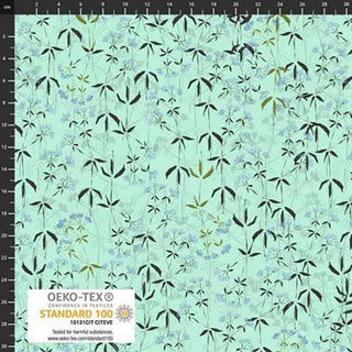 Essence of Peace - VINES in Green // by Stof (1/4 yard) - Emmaline Bags Inc.