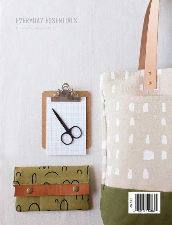 Everyday Essentials (3 patterns!) by Noodlehead (Printed Booklet) - Emmaline Bags Inc.
