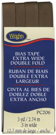 Extra Wide Double Fold Bias Tape 1/2" (12 mm) - Emmaline Bags Inc.