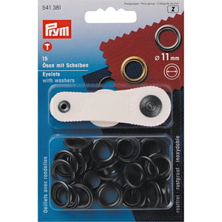 Eyelets 11 mm (7/16") with washers (15 pack) - Emmaline Bags Inc.