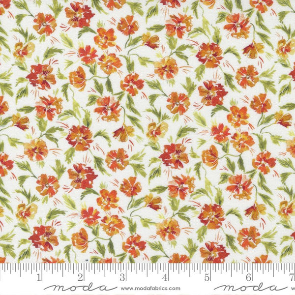 First Roots in Persimmon // Chickadee for Moda (1/4 yard) - Emmaline Bags Inc.