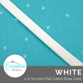 Flat Cotton Drawstring (Per 1 Yard) - Emmaline Bags Inc.