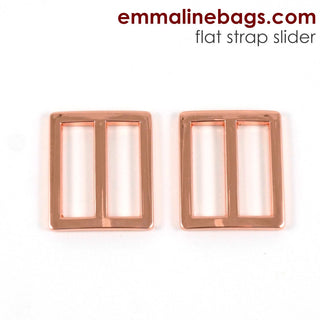Flat Strap SLIDERS (2 Pack) - Emmaline Bags Inc.