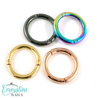 Gate Rings (Screw Together): 1" (25 mm) (2 Pack) - Emmaline Bags Inc.