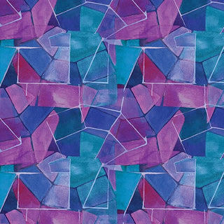 Geo - Prism in Purple // Prismatics by Bernartex - (1/4 yard) - Emmaline Bags Inc.