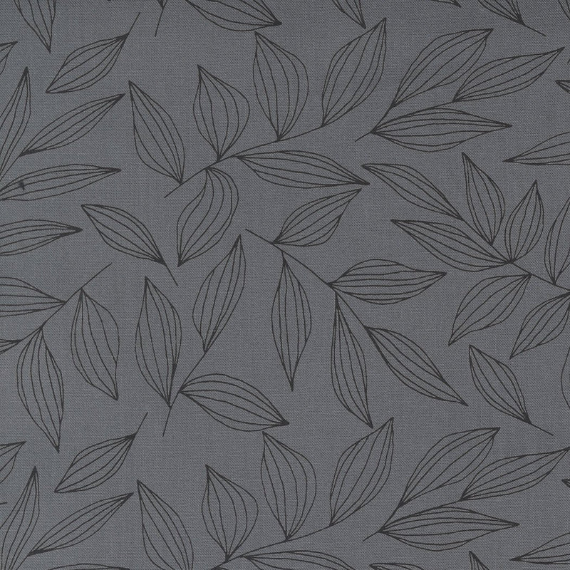 Graphite Leaves • Create by Alli K Designs for Moda (1/4 yard) - Emmaline Bags Inc.