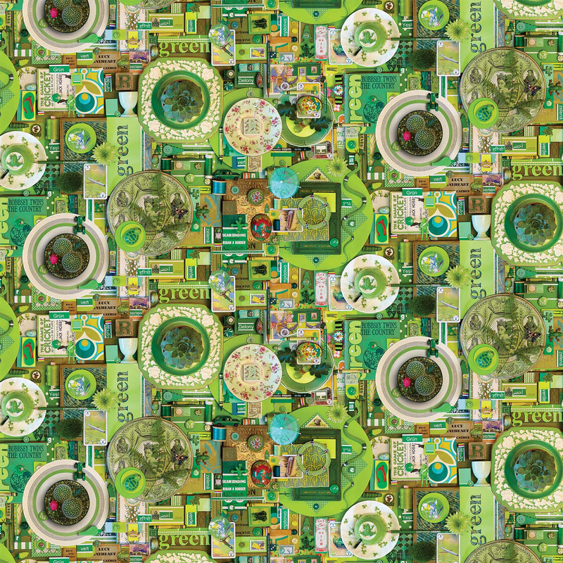 Green Collage • Color Collage 2 by Northcott Studio (1/4 yard) - Emmaline Bags Inc.