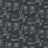 Grey Dress Text and Words // Date Night for Moda (1/4 yard) - Emmaline Bags Inc.