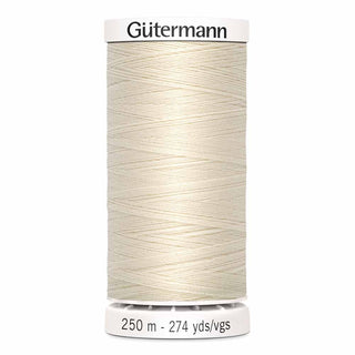 Gutermann Sew-All Polyester Thread (250 m) - Eggshell - 022 - Emmaline Bags Inc.