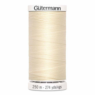 Gutermann Sew-All Polyester Thread (250 m) - Ivory - 800 - Emmaline Bags Inc.