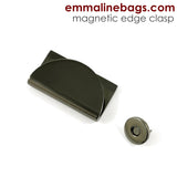Half Moon - Magnetic Edge Clasp - Emmaline Bags Inc.