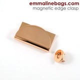 Half Moon - Magnetic Edge Clasp - Emmaline Bags Inc.