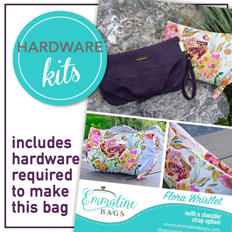 Hardware Kit - Flora Wristlet - Emmaline Bags Inc.