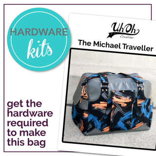 Hardware Kit - Michael Traveler by UhOh Creations (BOMC October 2022) - Emmaline Bags Inc.