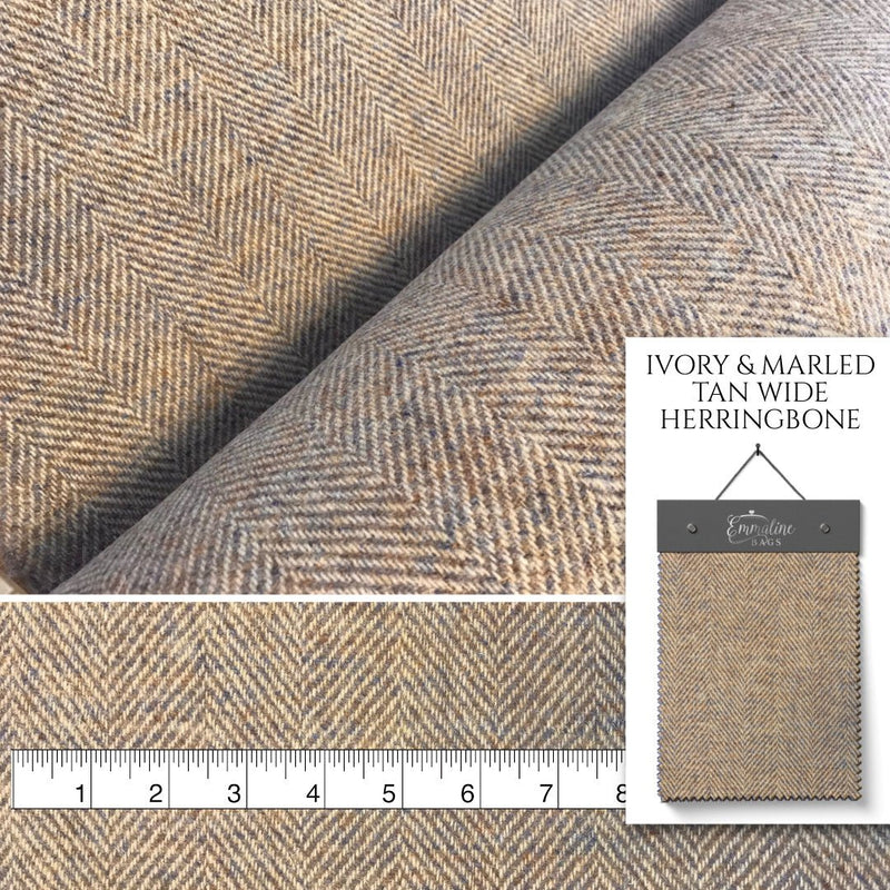 HARRIS TWEED - Authentic Wool Tweed - PRECUT - Emmaline Bags Inc.