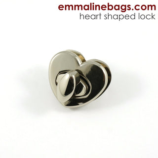 Heart Shaped Bag Lock - Emmaline Bags Inc.