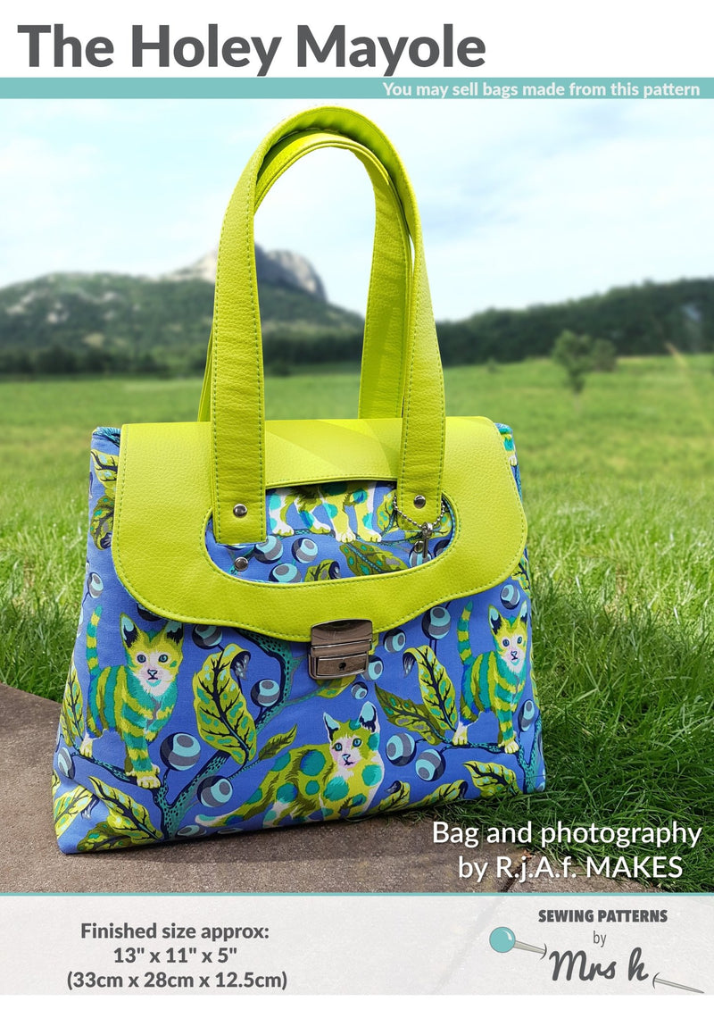 Holey Mayole by Sewing Patterns by Mrs H (Printed Paper Pattern) - Emmaline Bags Inc.