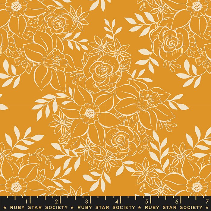 Honey First Bloom • Winterglow by Ruby Star Society for Moda (1/4 yard) - Emmaline Bags Inc.