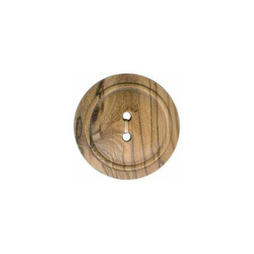 Light Brown 2 hole buttons - 40 mm (1 5/8″) // (1 per card) - Emmaline Bags Inc.