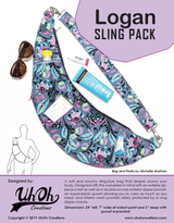 Logan Sling Pack by UhOh Creations (Printed Paper Pattern) - Emmaline Bags Inc.