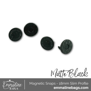 Magnetic Snap Closures: 3/4" (18 mm) SLIM (2 Pack) - Emmaline Bags Inc.
