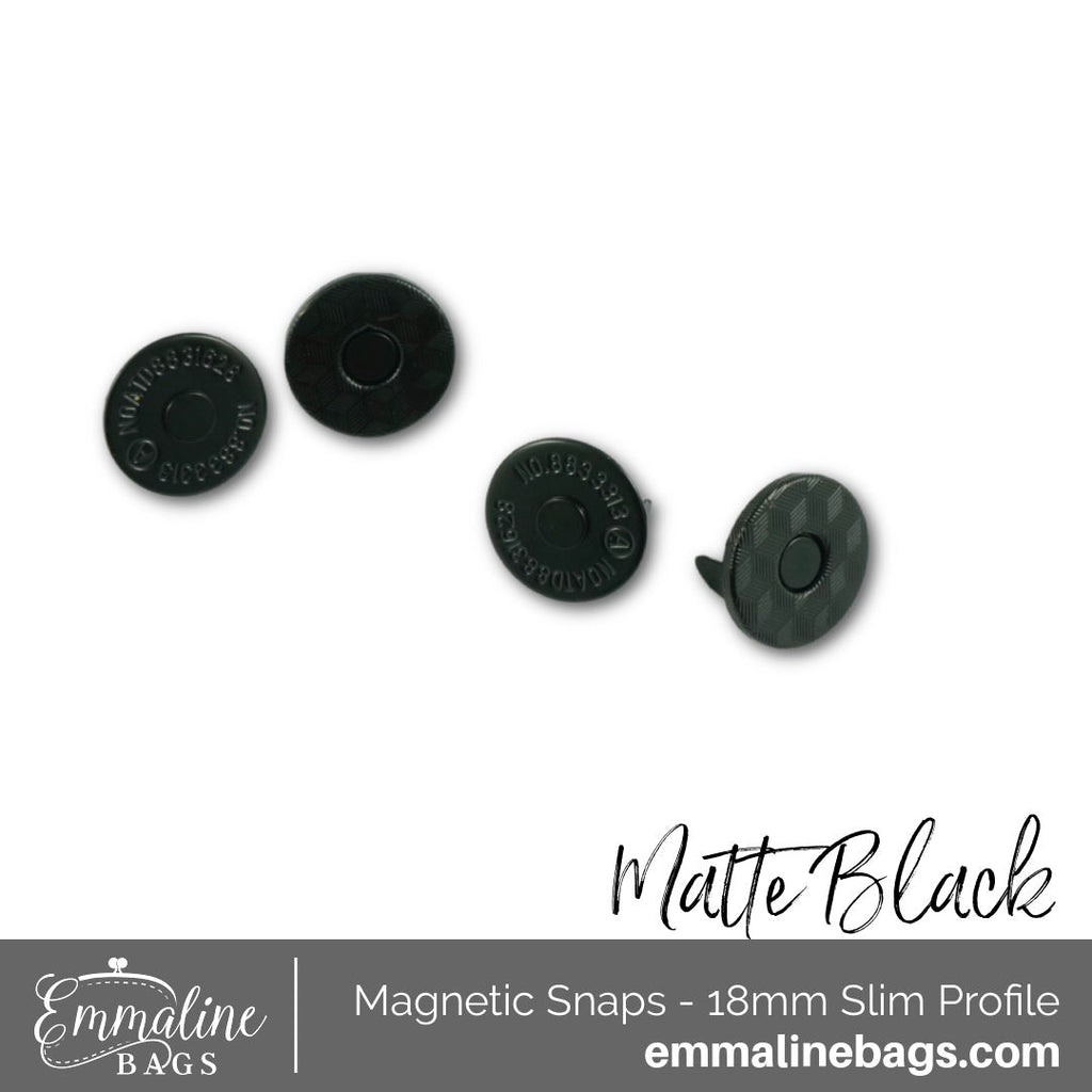 Magnetic Snap Closures: 3/4 (18 mm) SLIM (2 Pack) - Emmaline Bags Inc.