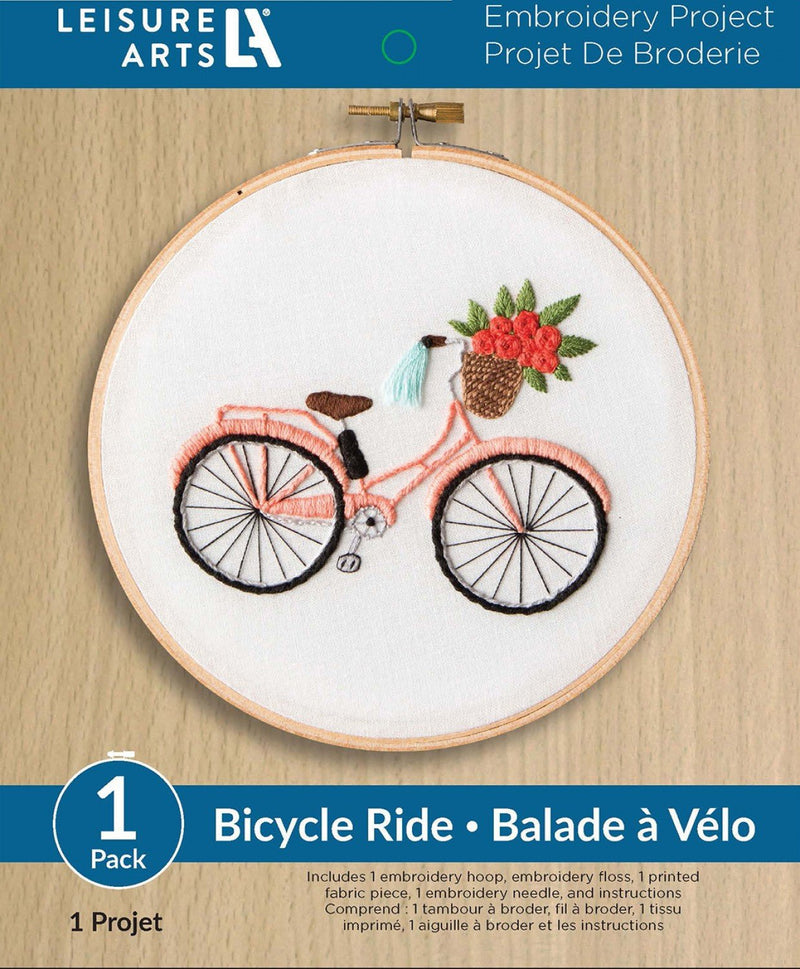 Make in a Weekend - Bicycle Ride Embroidery Kit - Emmaline Bags Inc.