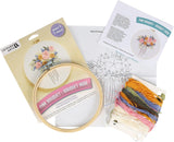 Make in a Weekend - Pink Bouquet Embroidery Kit - Emmaline Bags Inc.