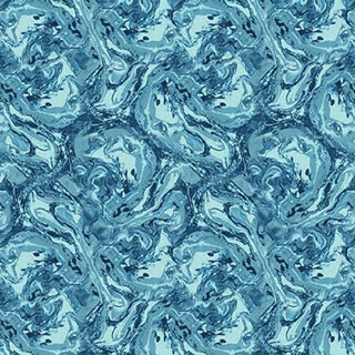 Marble Texture in Turquoise // Gypsy Flutter by Elsie Ess for Blank Quilting (1/4 yard) - Emmaline Bags Inc.