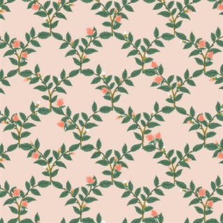 Metallic - Blush Arbor Rose // by Rifle Paper Co. for Cotton + Steel (1/4 yard) - Emmaline Bags Inc.