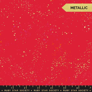 Metallic Scarlet • by Rashida Coleman Hale of Ruby Star Society for Moda (1/4 yard) - Emmaline Bags Inc.