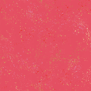 Metallic Strawberry SPECKLED • by Ruby Star Society for Moda (1/4 yard) - Emmaline Bags Inc.