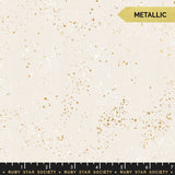 Metallic White Gold Speckled • by Rashida Coleman Hale of Ruby Star Society for Moda (1/4 yard) - Emmaline Bags Inc.