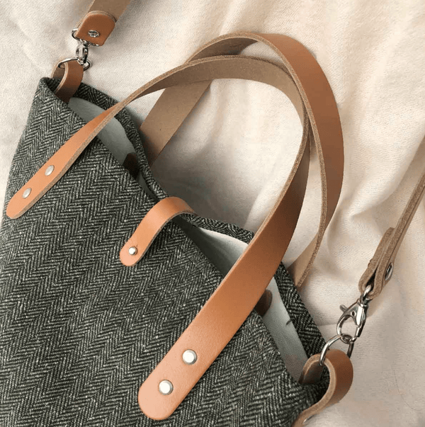 Miyako Leather Handle Set (2 Handles) - Emmaline Bags Inc.