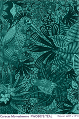 Monochrome Caracas • Tropicalism for Free Spirit Fabrics (1/4 yard) - Emmaline Bags Inc.