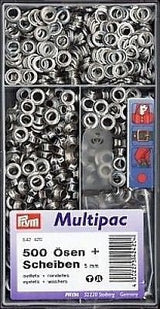 Multipac Eyelets (5 mm) with washers (500 pack) - Emmaline Bags Inc.