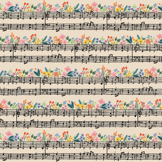 Music Notes // by Rifle Paper Co. for Cotton + Steel (1/4 yard) - Emmaline Bags Inc.