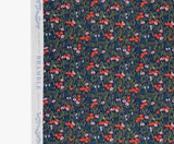 Navy Iris // by Rifle Paper Co. for Cotton + Steel (1/4 yard) - Emmaline Bags Inc.