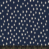 Navy Moons • Heirloom by Ruby Star Society for Moda (1/4 yard) - Emmaline Bags Inc.