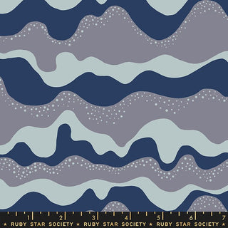 Navy Sea and Sky • Floradora by Ruby Star Society for Moda (1/4 yard) - Emmaline Bags Inc.