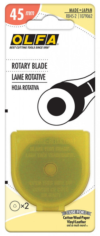 Olfa 45mm Rotary Blade (2 Pack) - Emmaline Bags Inc.