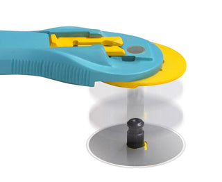 Olfa Splash Rotary Cutter in Aqua (45 mm) - Emmaline Bags Inc.