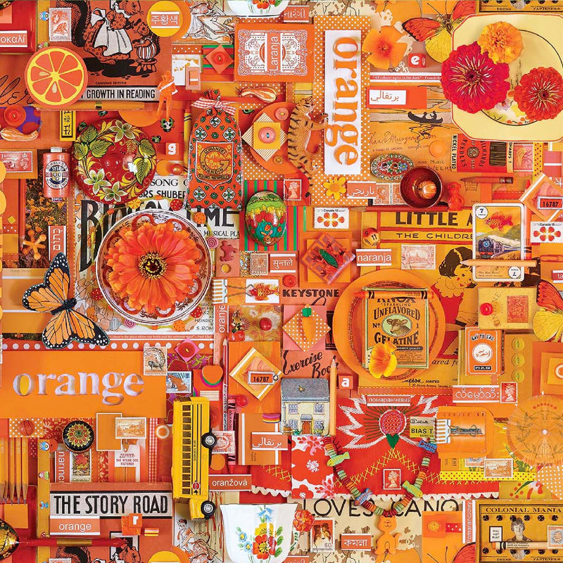 Orange Collage • Color Collage 2 by Northcott Studio (1/4 yard) - Emmaline Bags Inc.
