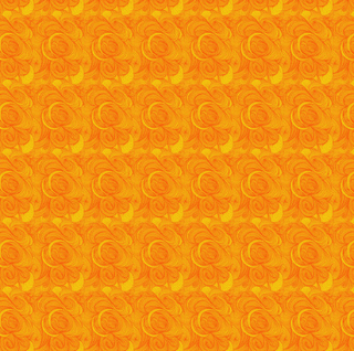 Orange Peel - Orange // Bio Geo - 3 by Adrienne Leban for FreeSpirit - (1/4 yard) - Emmaline Bags Inc.
