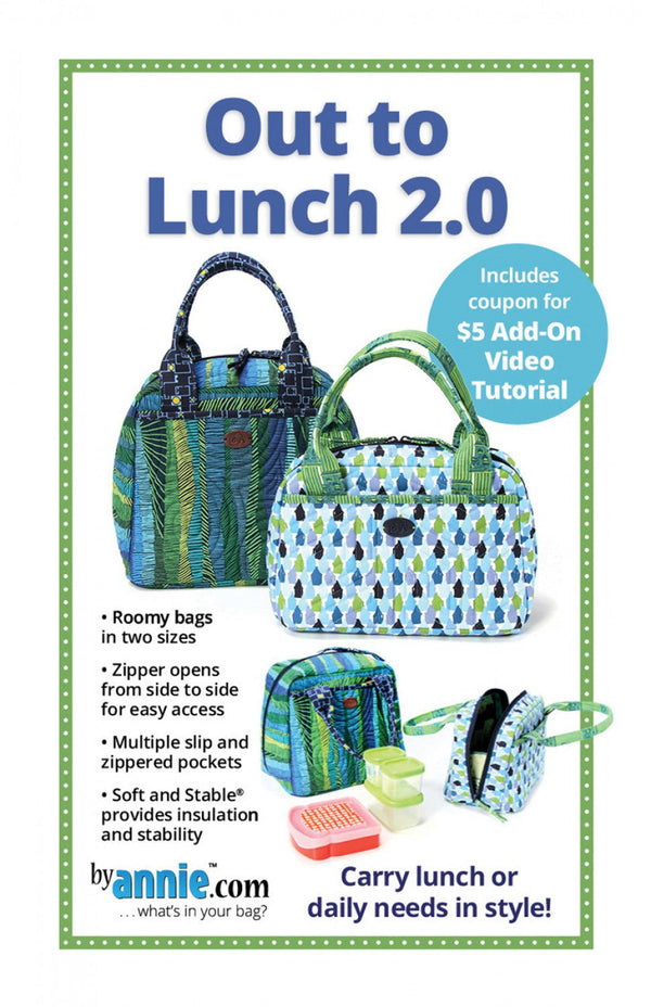 Out To Lunch 2.0 from By Annie (Printed Paper Pattern) - Emmaline Bags Inc.