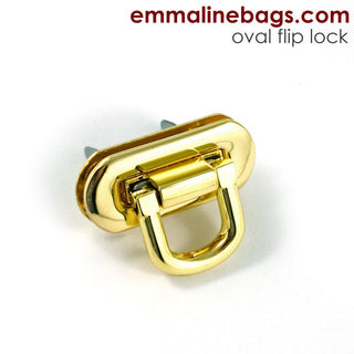 Oval Flip Lock - Emmaline Bags Inc.