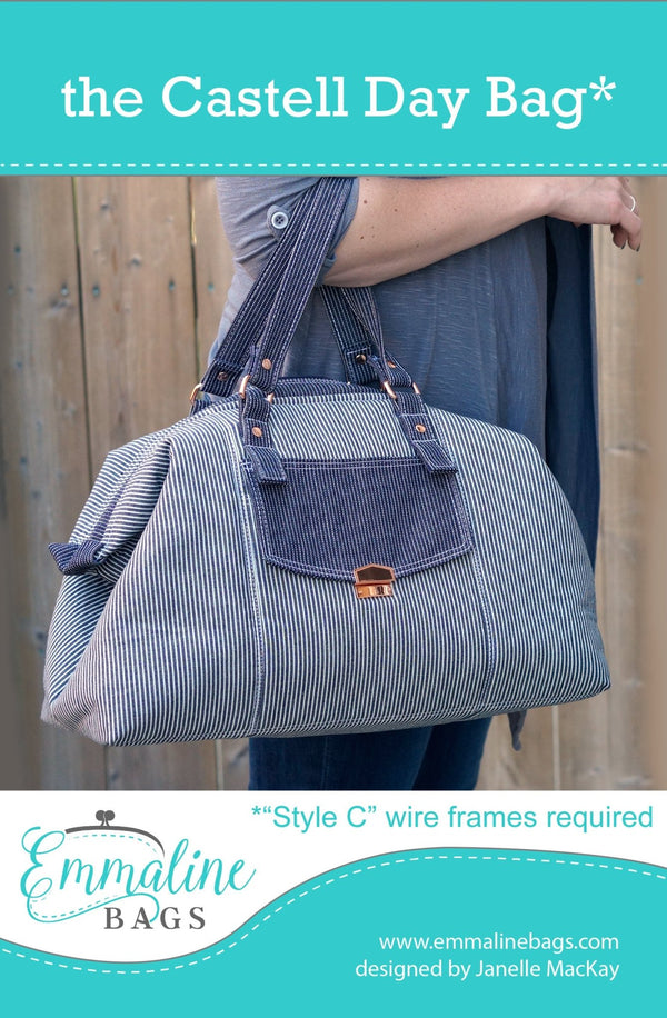 Paper Pattern - The Castell Day Bag - Emmaline Bags Inc.