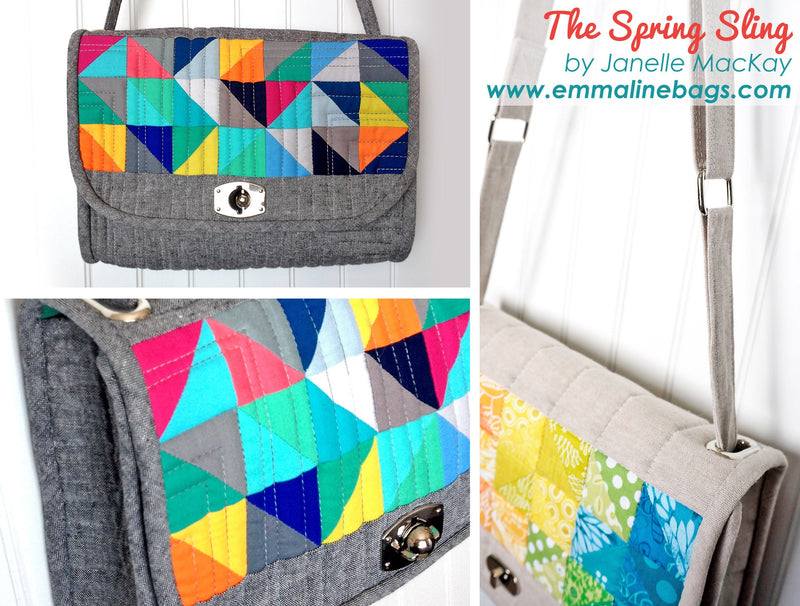 Paper Pattern - The Spring Sling - Emmaline Bags Inc.